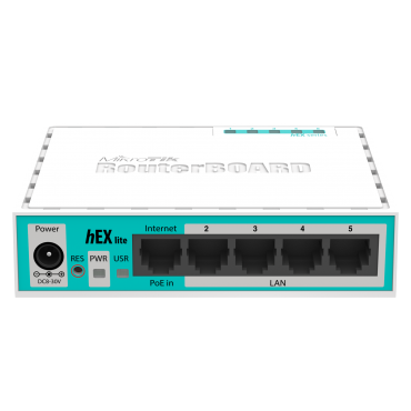 MIKROTIK ROUTERBOARD RB750R2 HEX LITE 850MHZ 64MB