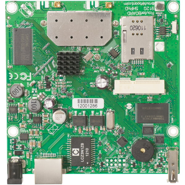 MIKROTIK ROUTERBOARD RB912UAG-5HPND- 600MHZ PLACA