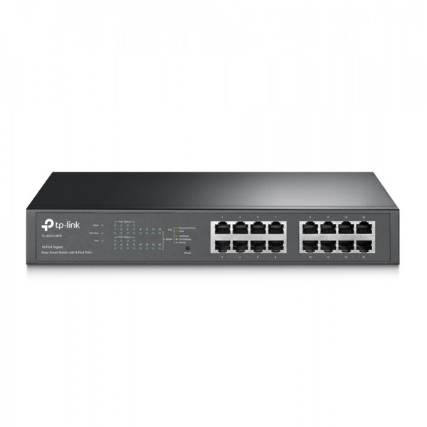 TP-LINK HUB SWITCH 16P TL-SG1016PE GIGA 8P POE+