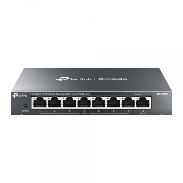 TP-LINK HUB SWITCH 08P TL-RP108GE GIGA POE+ IN/OUT